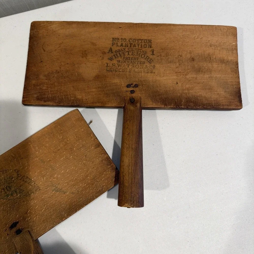 Antique Whittemore Patent No.10 Cotton Carders L.S. Watson‎ & Co. Leicester Mass